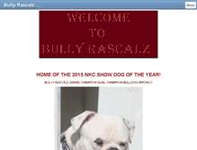 Tablet Screenshot of bullyrascalz.com